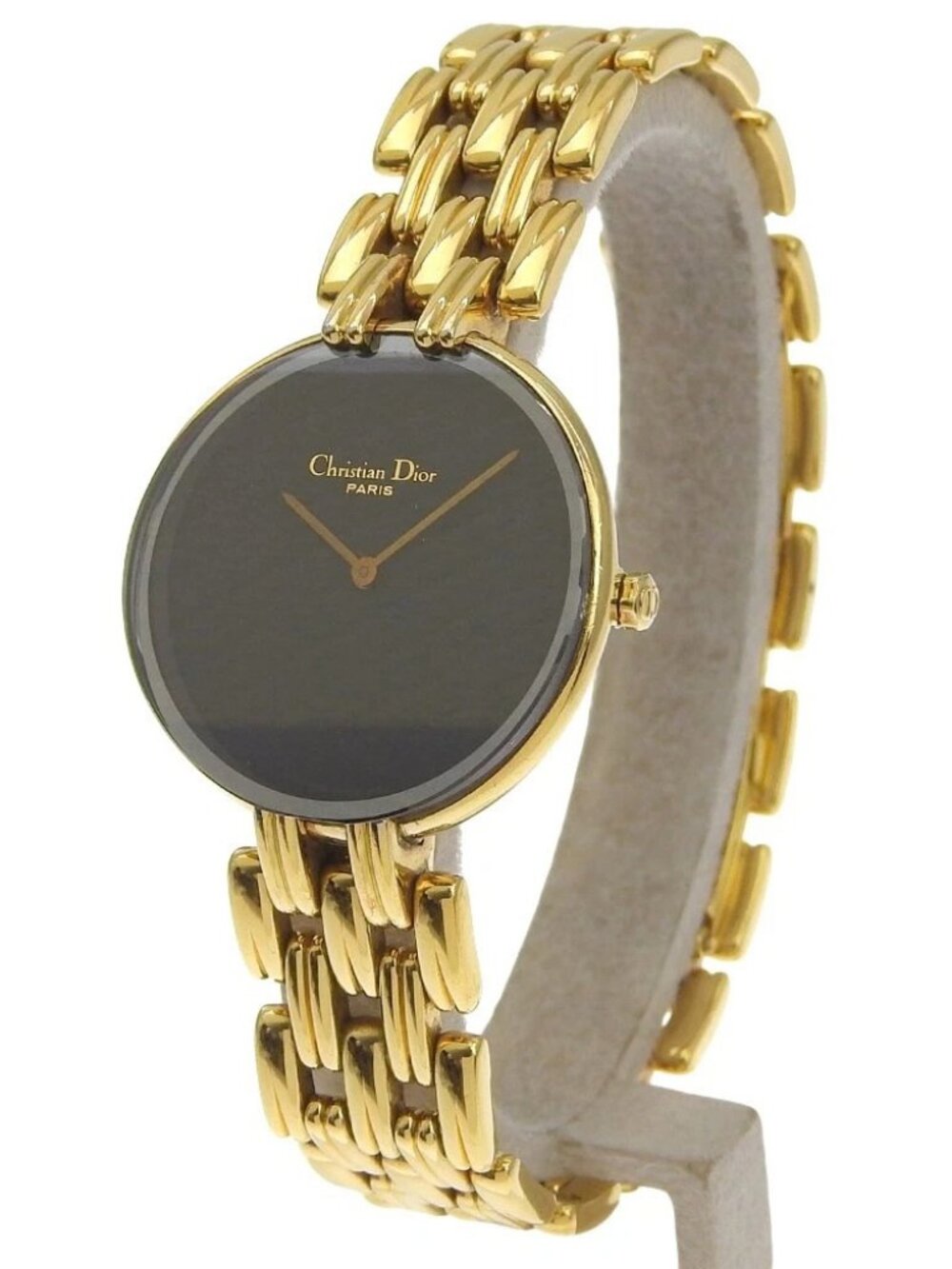 Dior Bakira Watches 46 154-2 blackDial Plated Gold Quartz Analog display Women